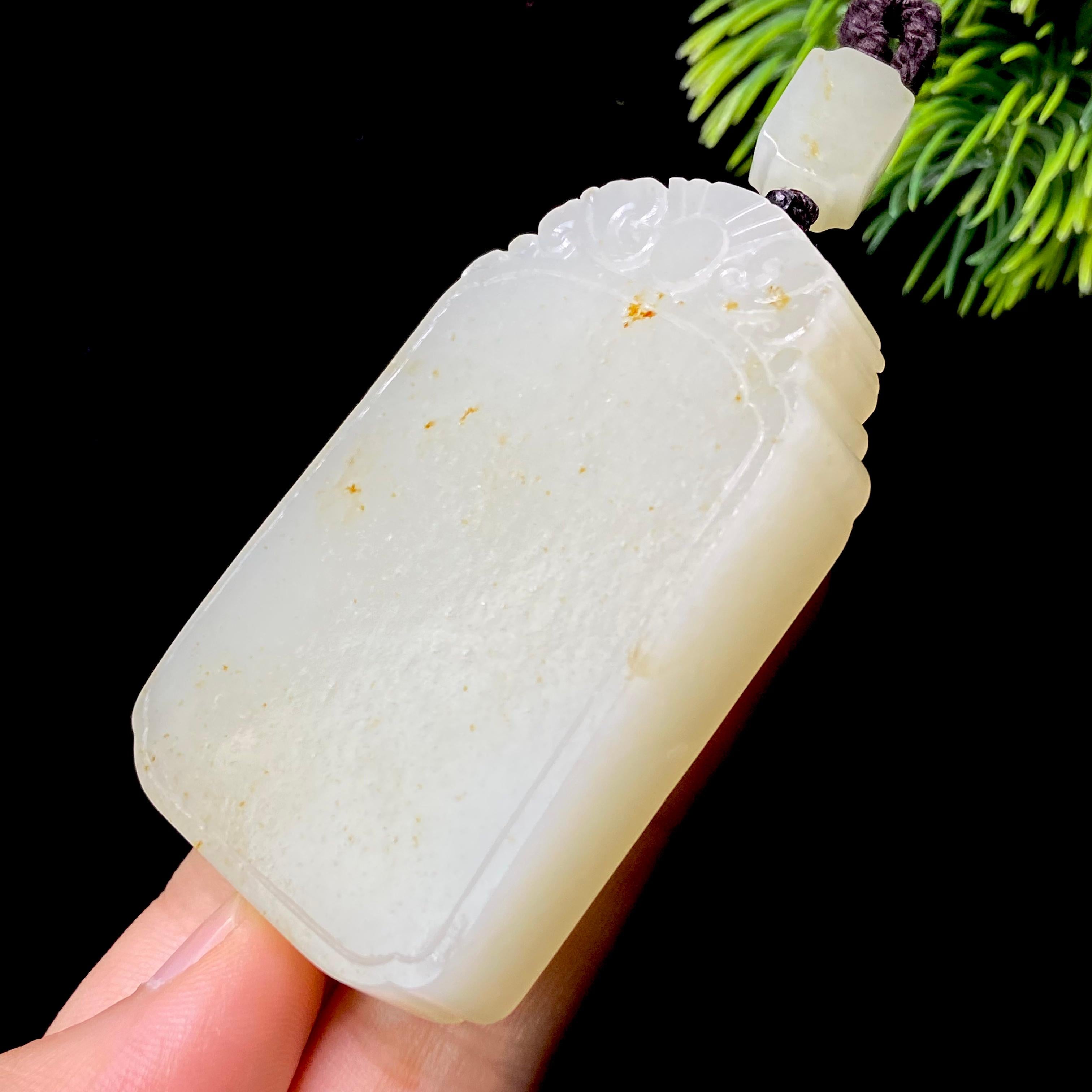 和田玉籽料无事牌（85.0g）