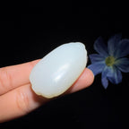 秒杀和田玉白玉平安无事牌（24.2g）