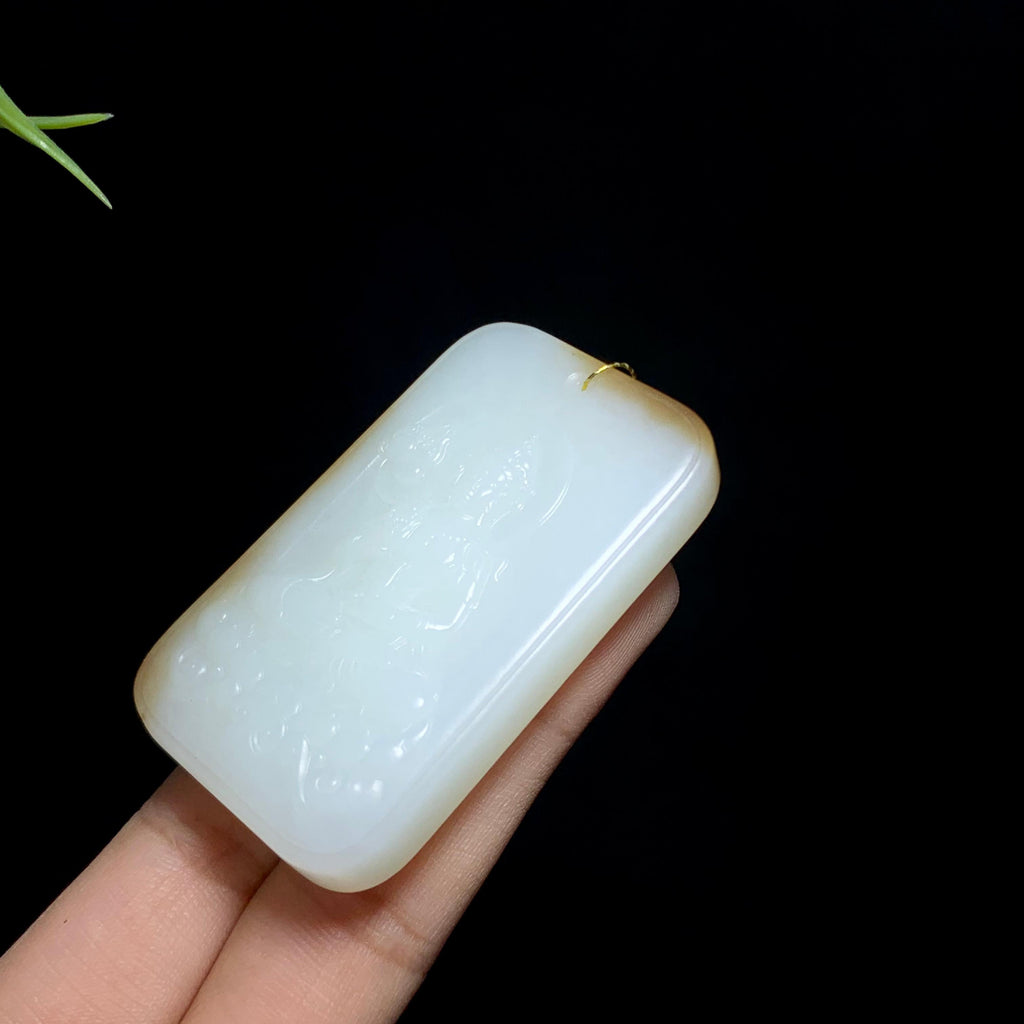 新疆糖白玉观音牌（49.9g）