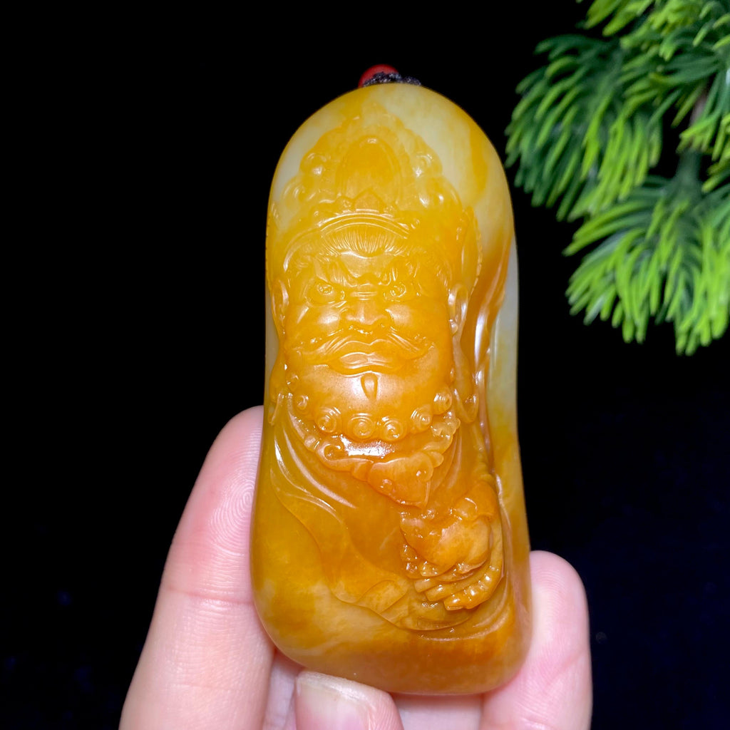 和田玉籽料武财神（111.4g）