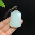 和田山料白玉无事牌挂件（37.4g）