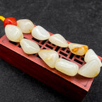 和田玉洒金皮【精品手串】（55g）