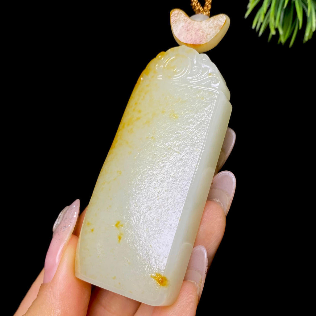 和田玉籽料无事牌（65.0g）
