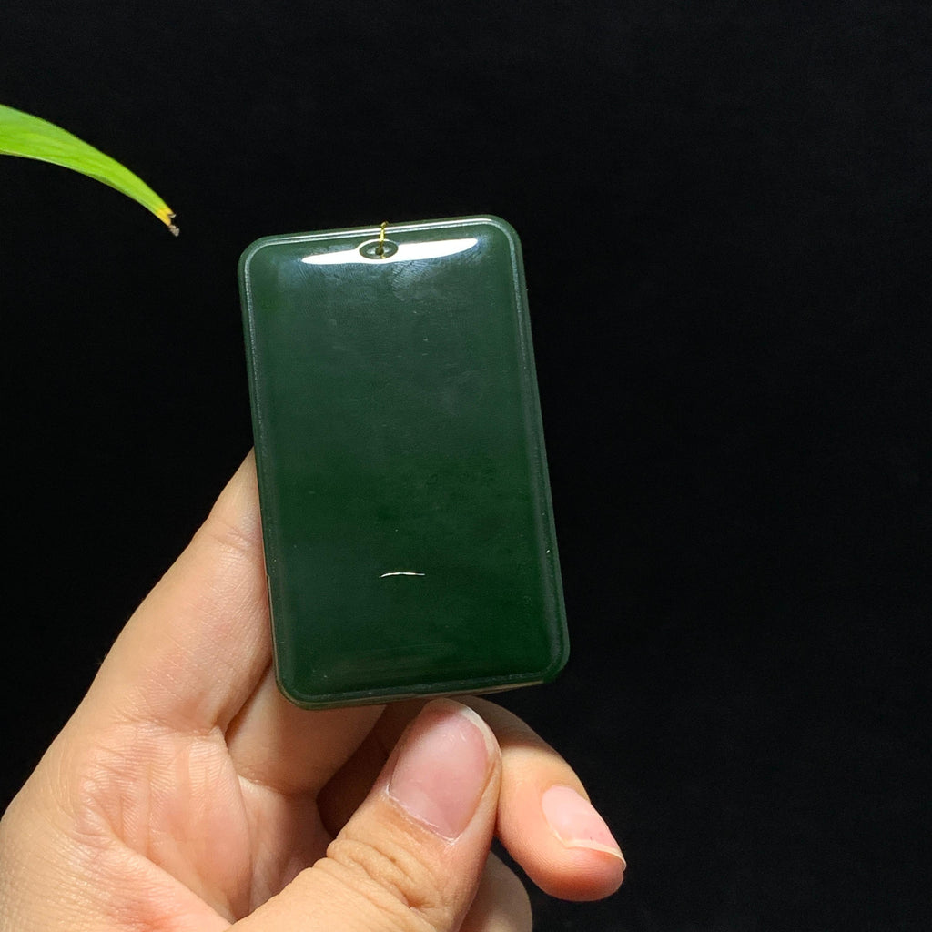 和田山料碧玉菠菜绿无事牌（72.0g）