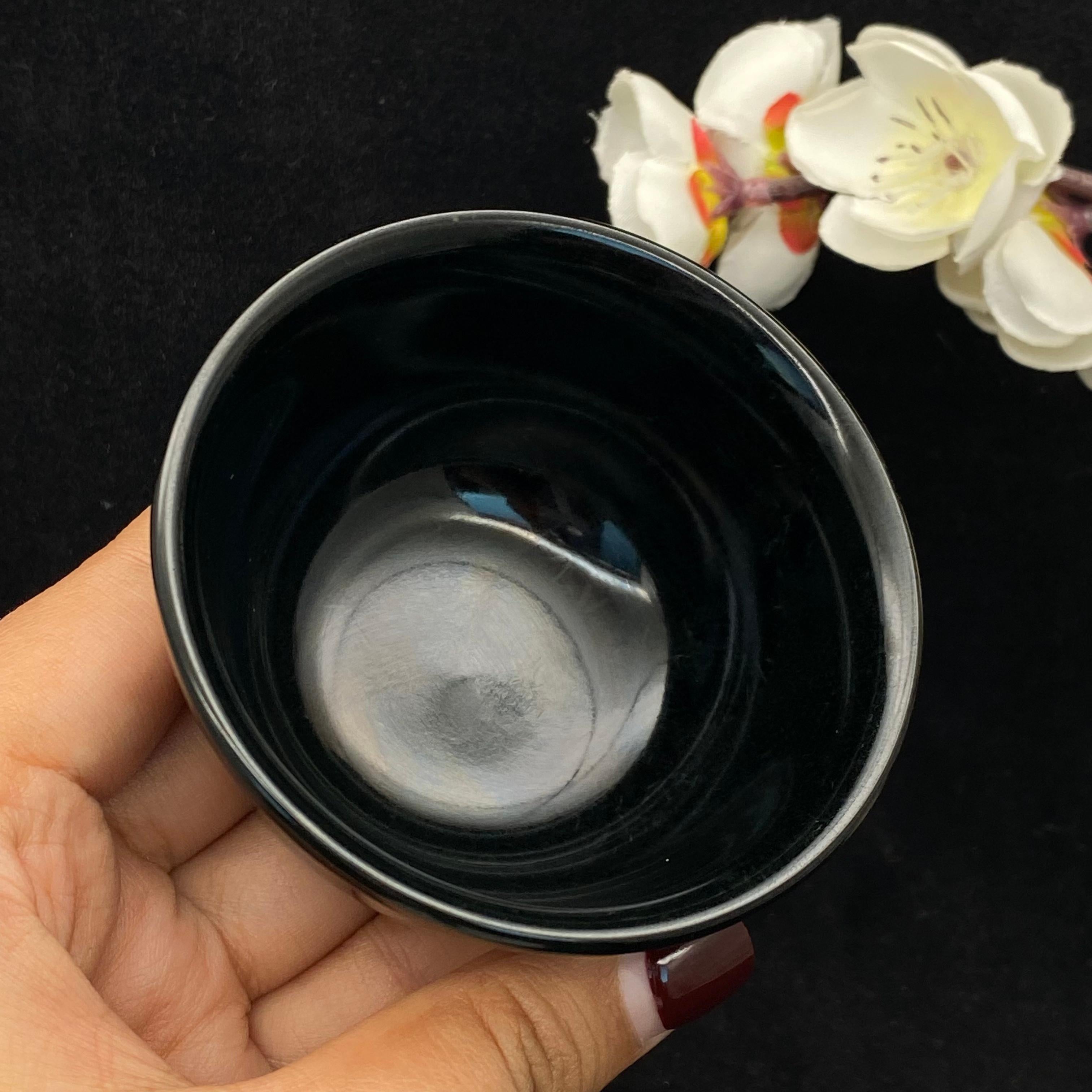 和田玉黑青【茶杯】（108.8g）