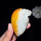 高品质和田玉籽料手把件龙龟（99.2g）