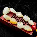 和田玉黄皮【精品手串】（60.8g）