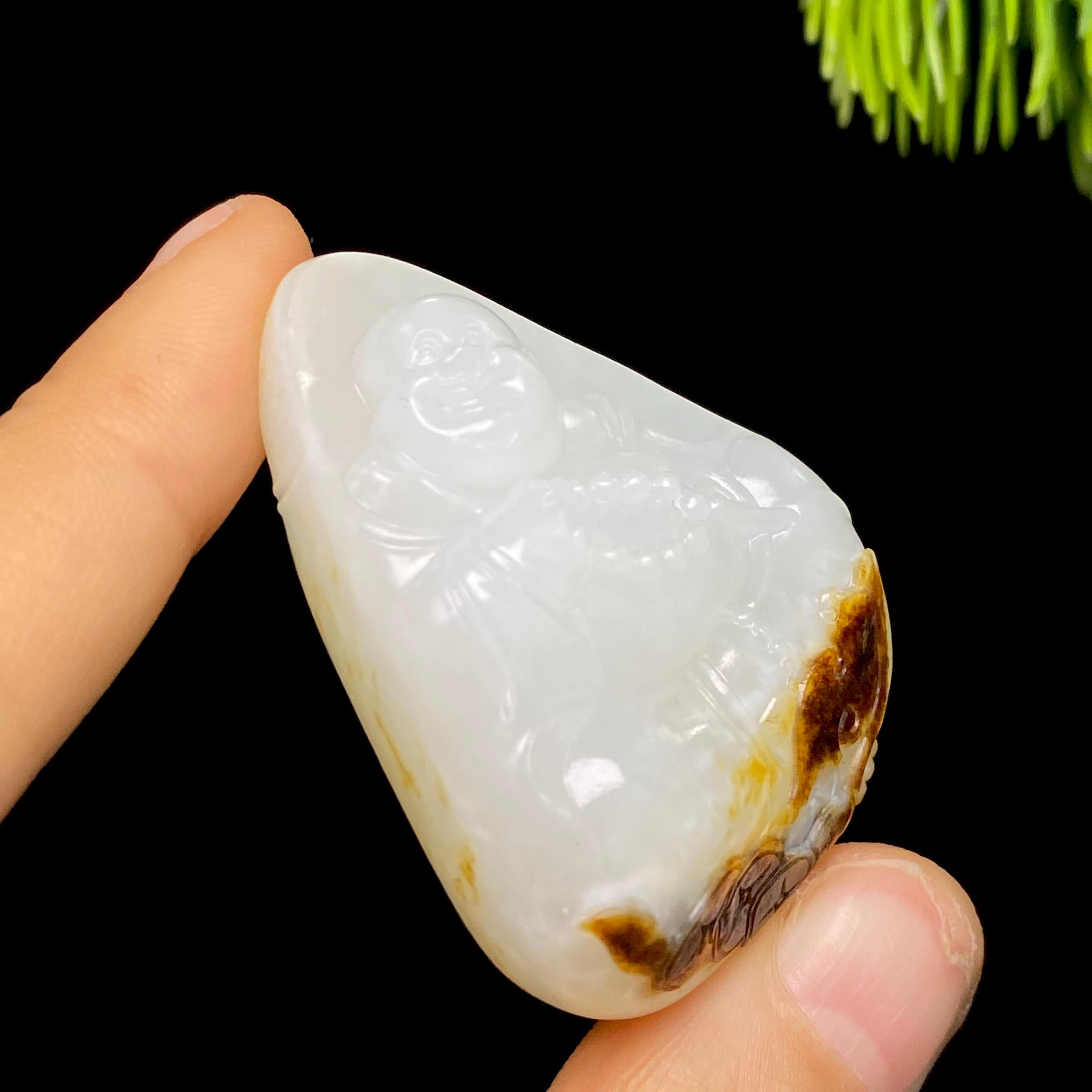 和田玉籽料佛公（38.0g）