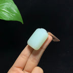高品质和田山料羊脂白玉无事牌挂件（26.0g）