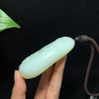 收藏级和田山料羊脂白玉生肖龙手把件（134.5g）