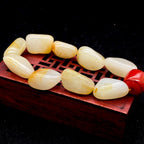 和田玉洒金皮【精品手串】（56.3g）