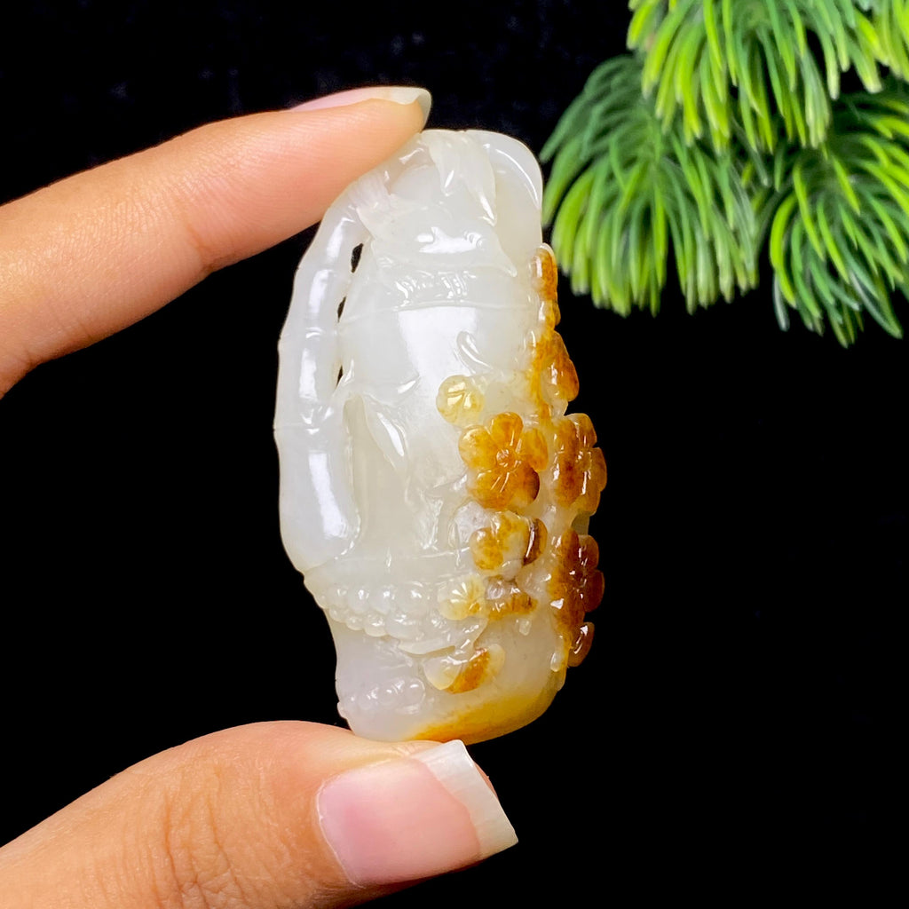 和田玉籽料喜上眉梢（30.7g）