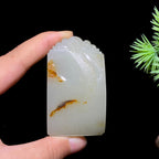 和田玉籽料无事牌（72.6g）
