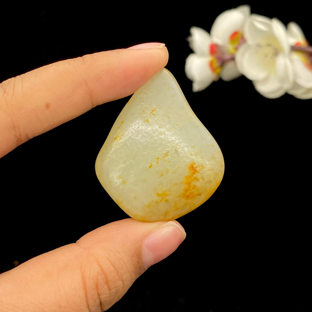 和田玉洒金皮籽料挂件（22g）