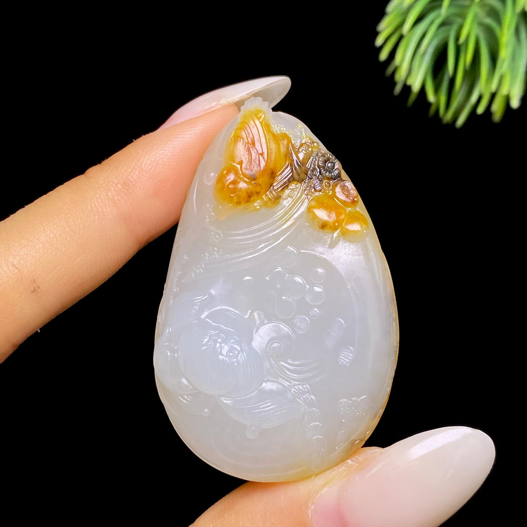 和田玉籽料喜事连连（25.1g）