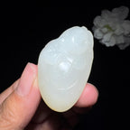 精品和田玉籽料佛公挂件（23.2g）