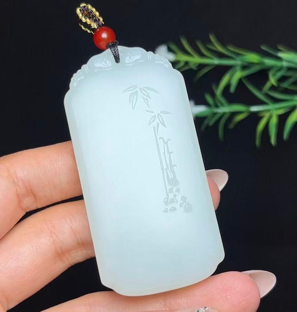 和田白玉步步高升平安无事牌（77.5g）