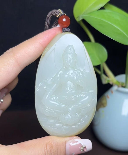 新疆和田玉籽料观音（73.3g）