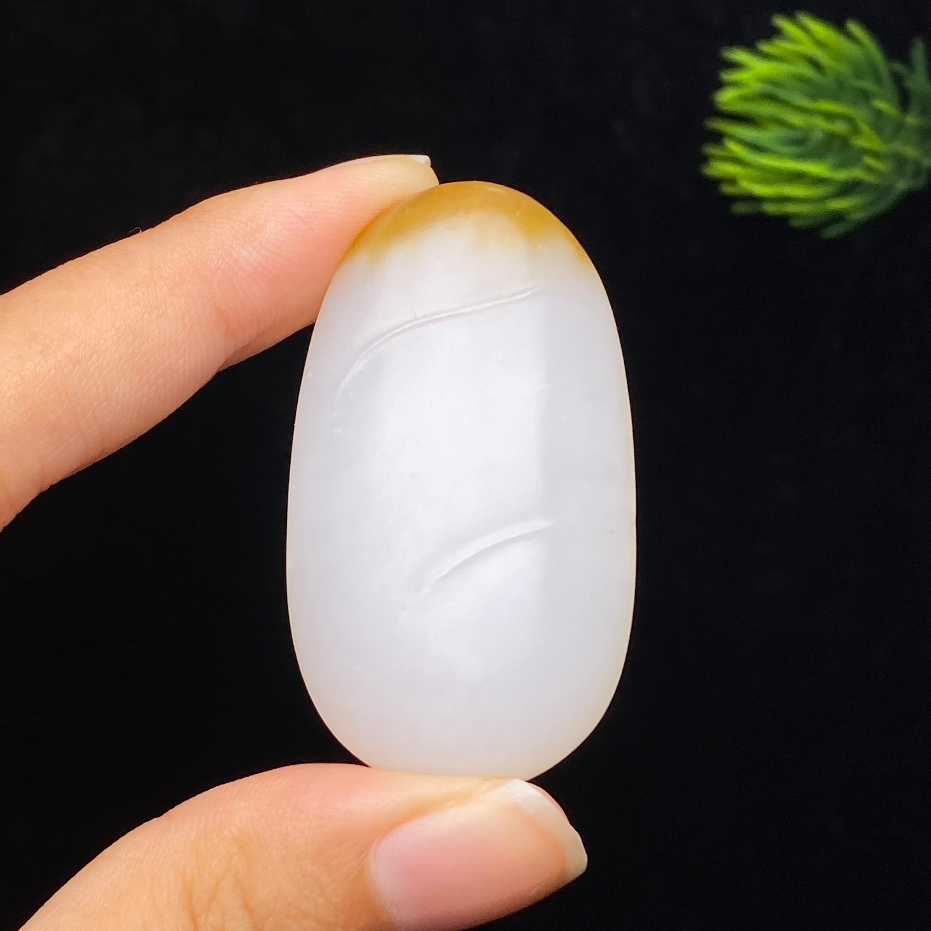 和田玉糖白佛公（27.1g）