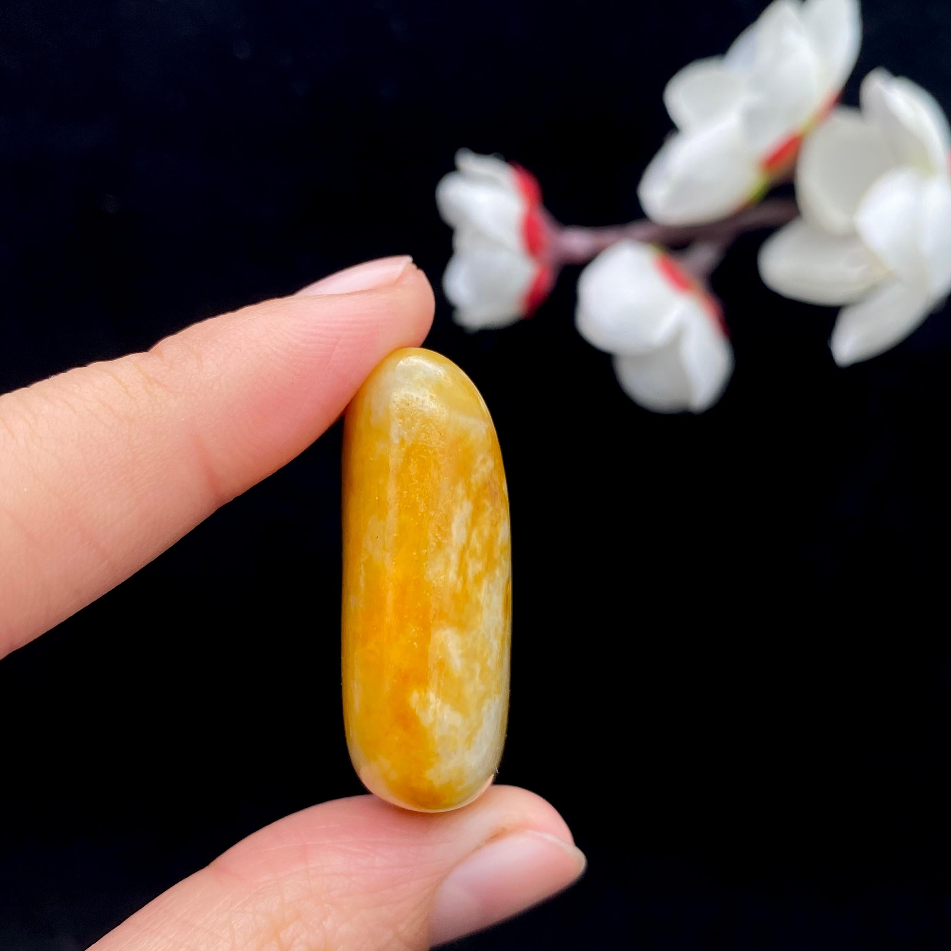 和田玉聚黄皮籽料原石（19.5g）