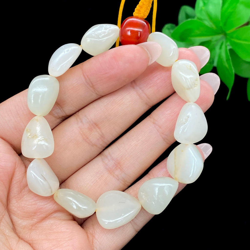 和田玉白玉籽料【精品手串】（34g）