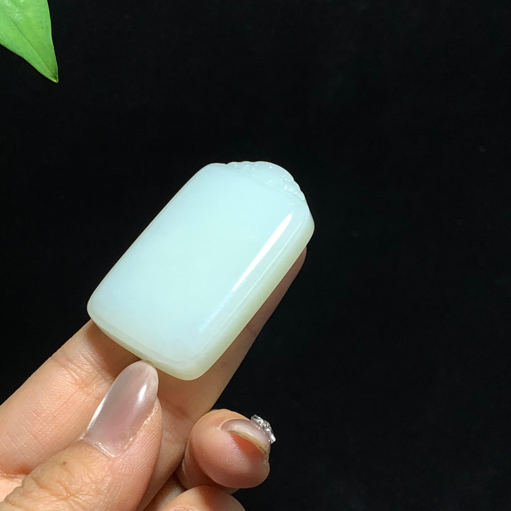 和田山料白玉无事牌挂件（37.5g）