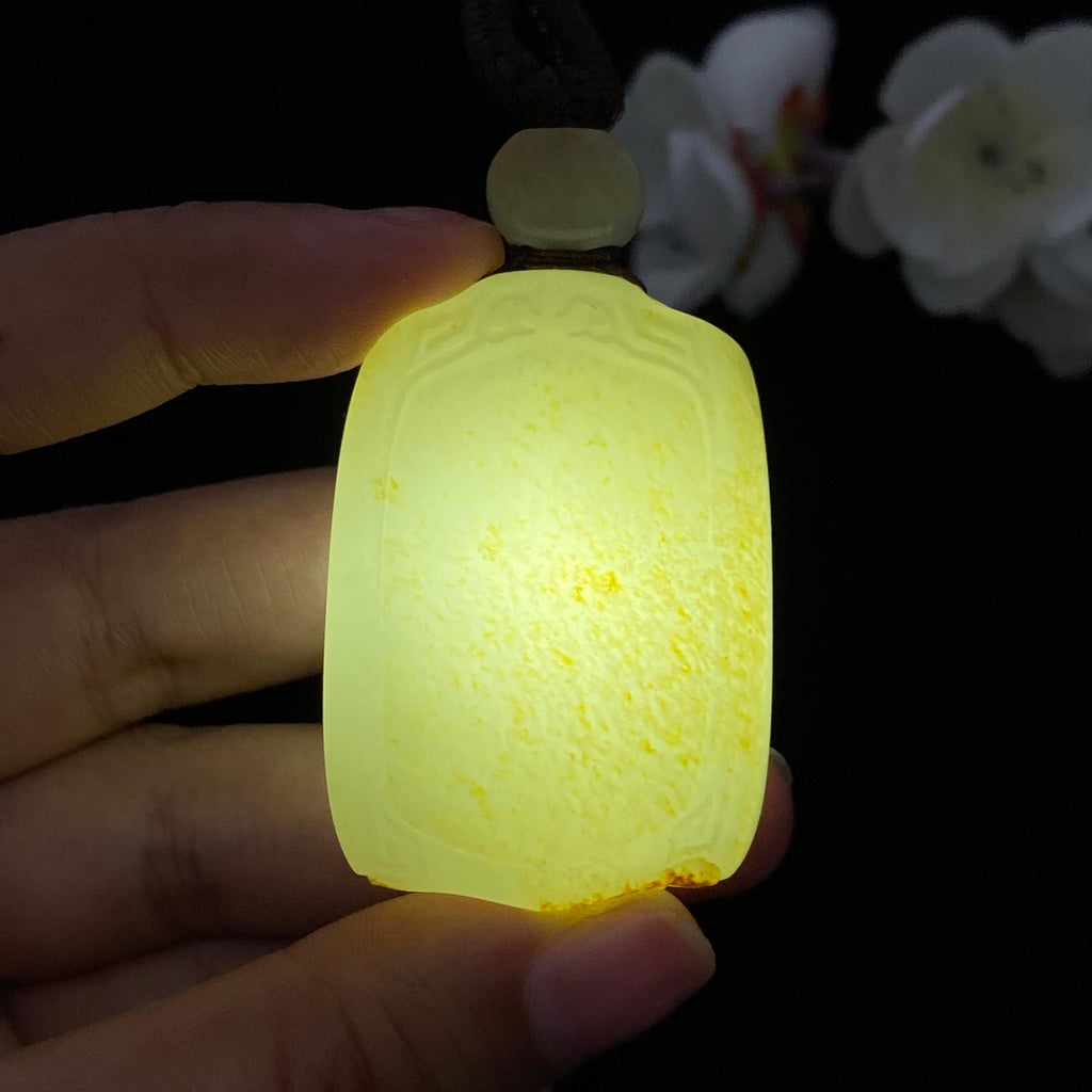 和田玉-白玉籽料【平安无事牌】（48.5g）