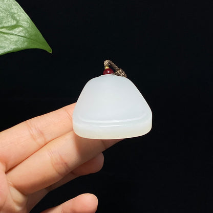 高品质和田白玉平安无事牌（42.7g）