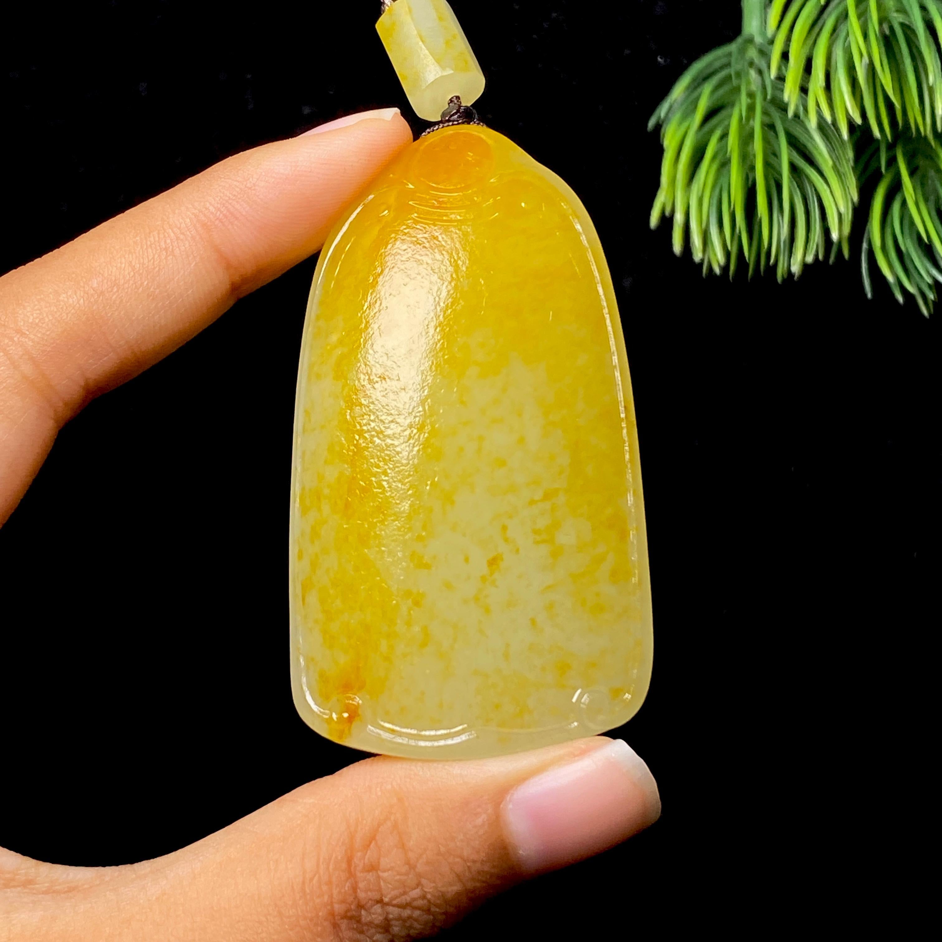 和田玉籽料无事牌（60.1g）