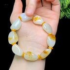 和田玉洒金皮籽料手串（27.1g）