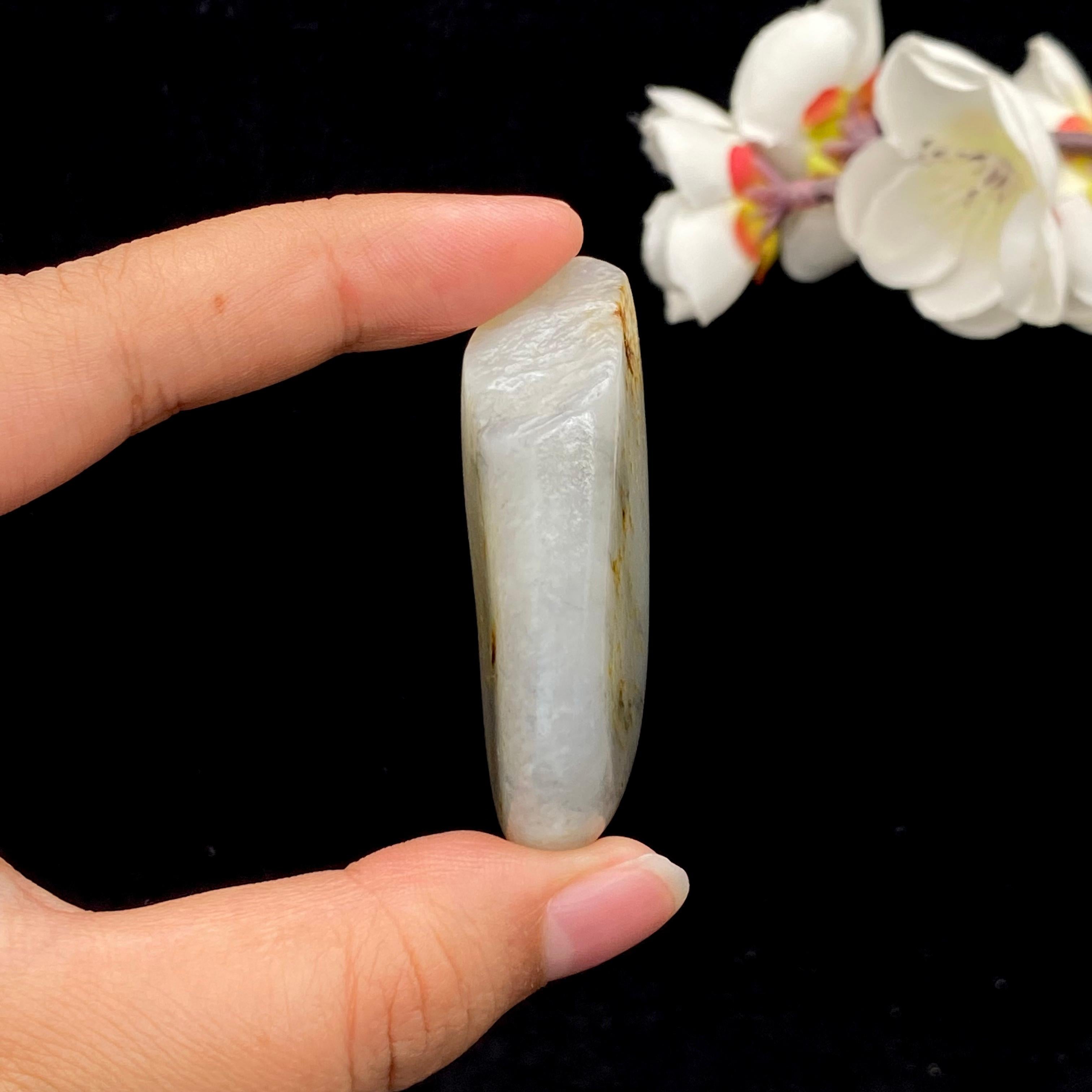 【超值推荐】和田玉洒金皮青花籽料（43.3g）