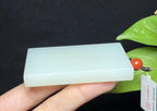 和田玉带翠平安无事牌（79.5g）