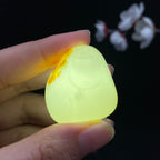 和田玉黄皮籽料【福在眼前】挂件（24.7g）