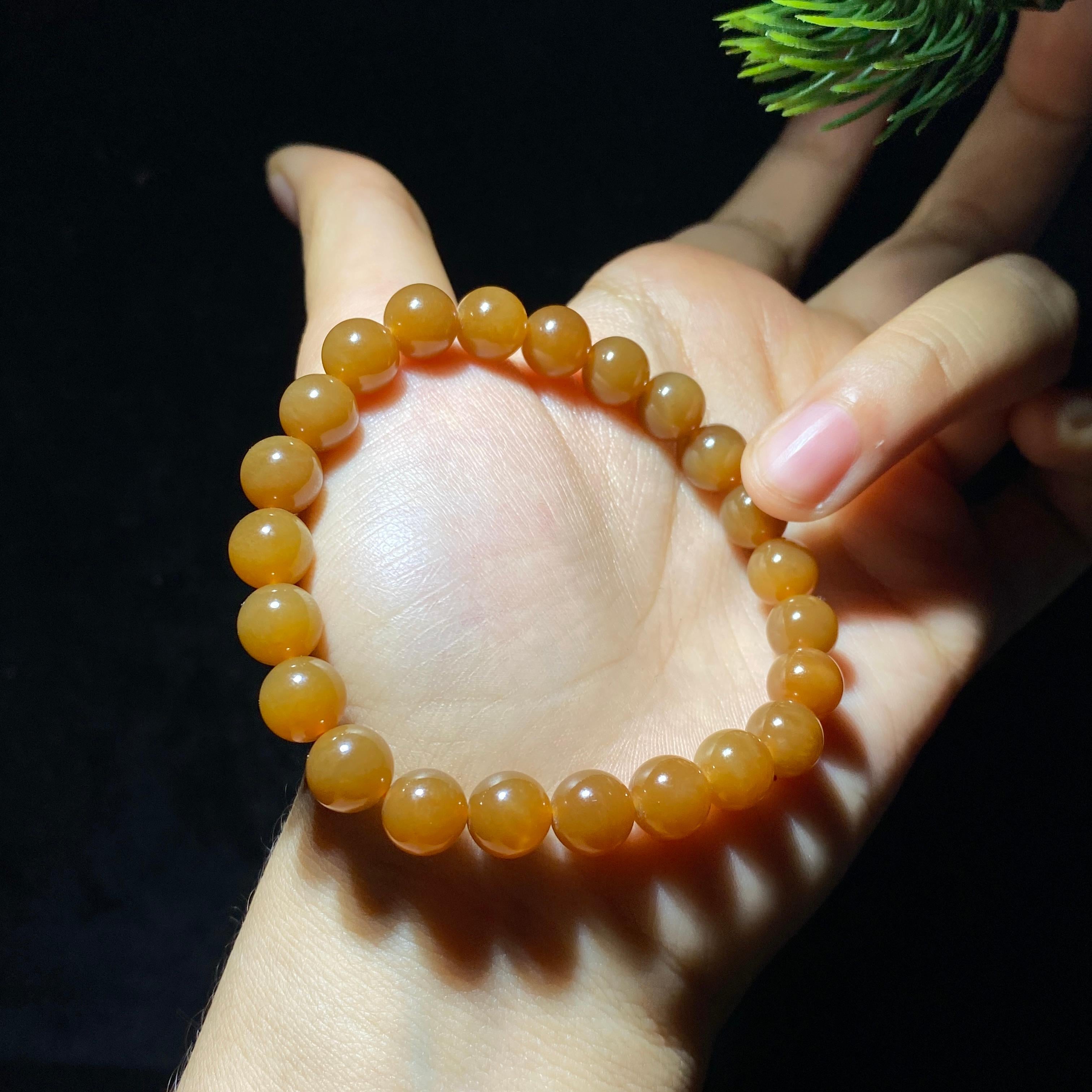 和田玉且末全糖圆珠手串（18.0g）