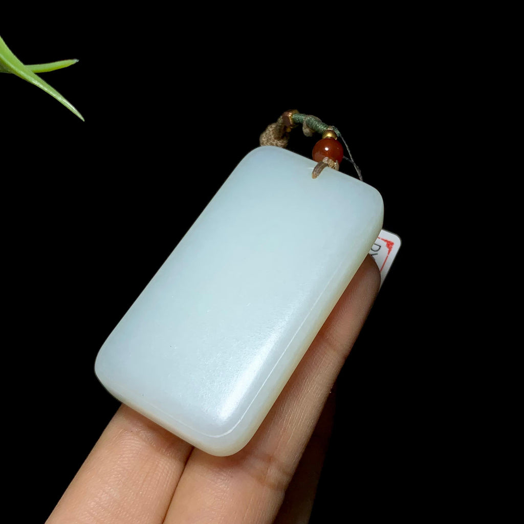 和田白玉平安无事牌（45.0g）