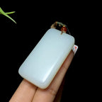 和田白玉平安无事牌（45.0g）