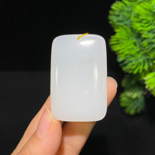 和田白玉无事牌挂件（32.5g）