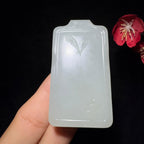 和田玉籽料平安无事牌（47.7g）