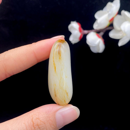 和田玉洒金皮籽料原石（29g）