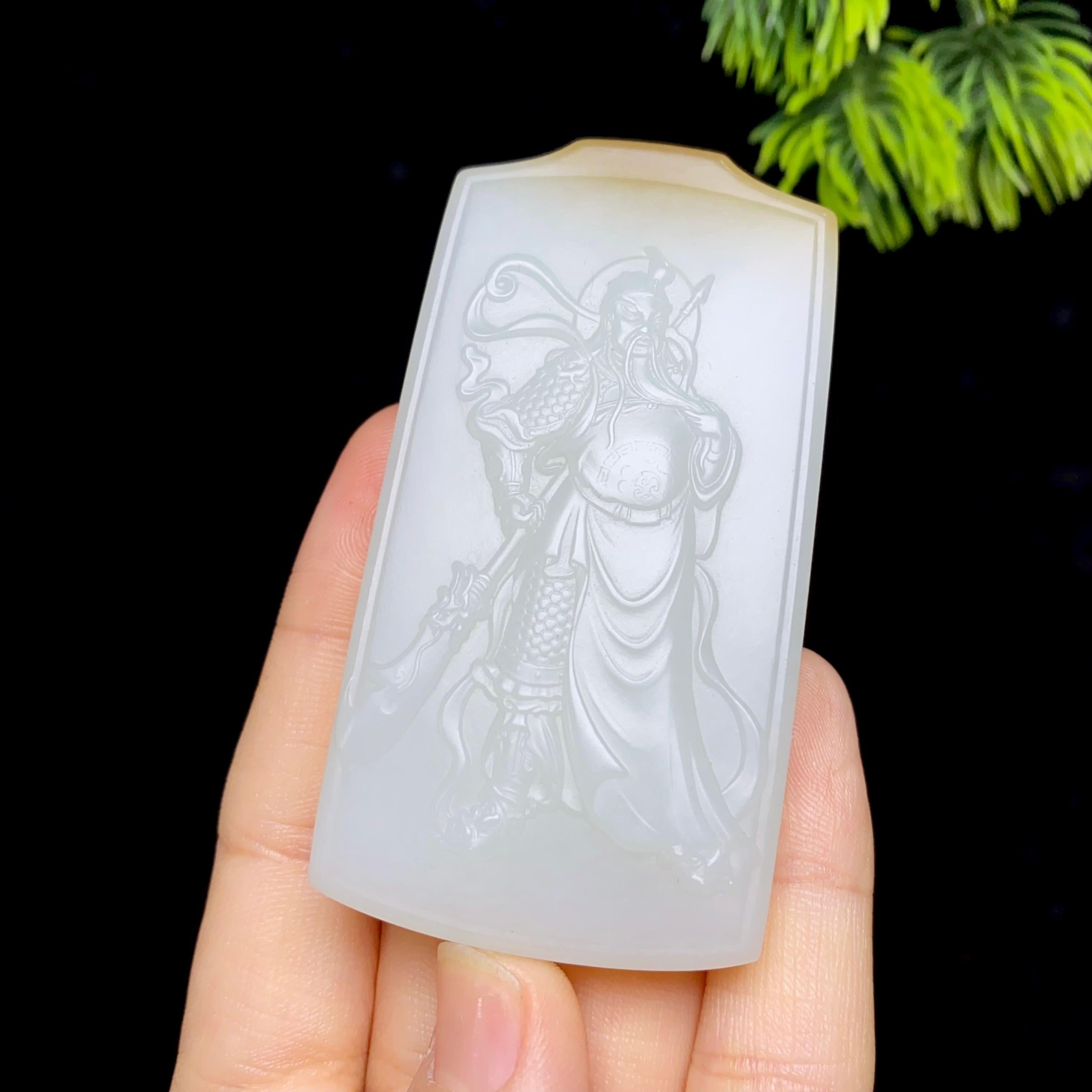 和田玉糖白关公（78.8g）