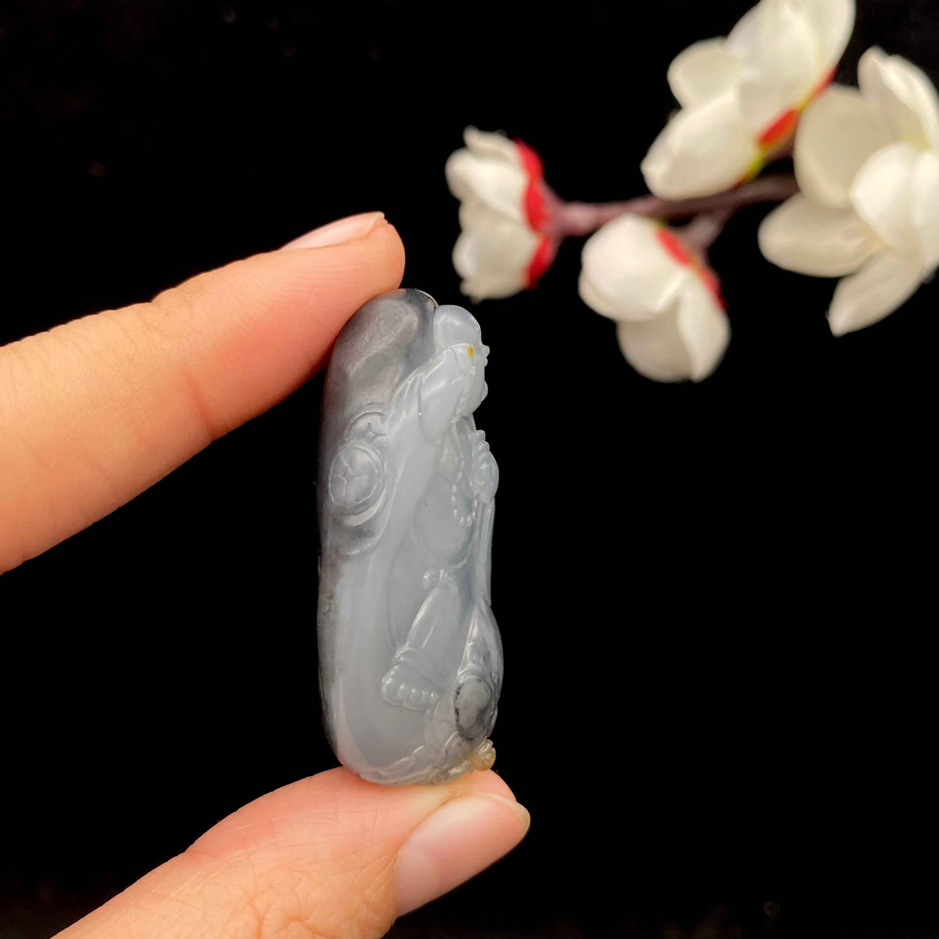 和田玉籽料青花【佛公】（26.2g）