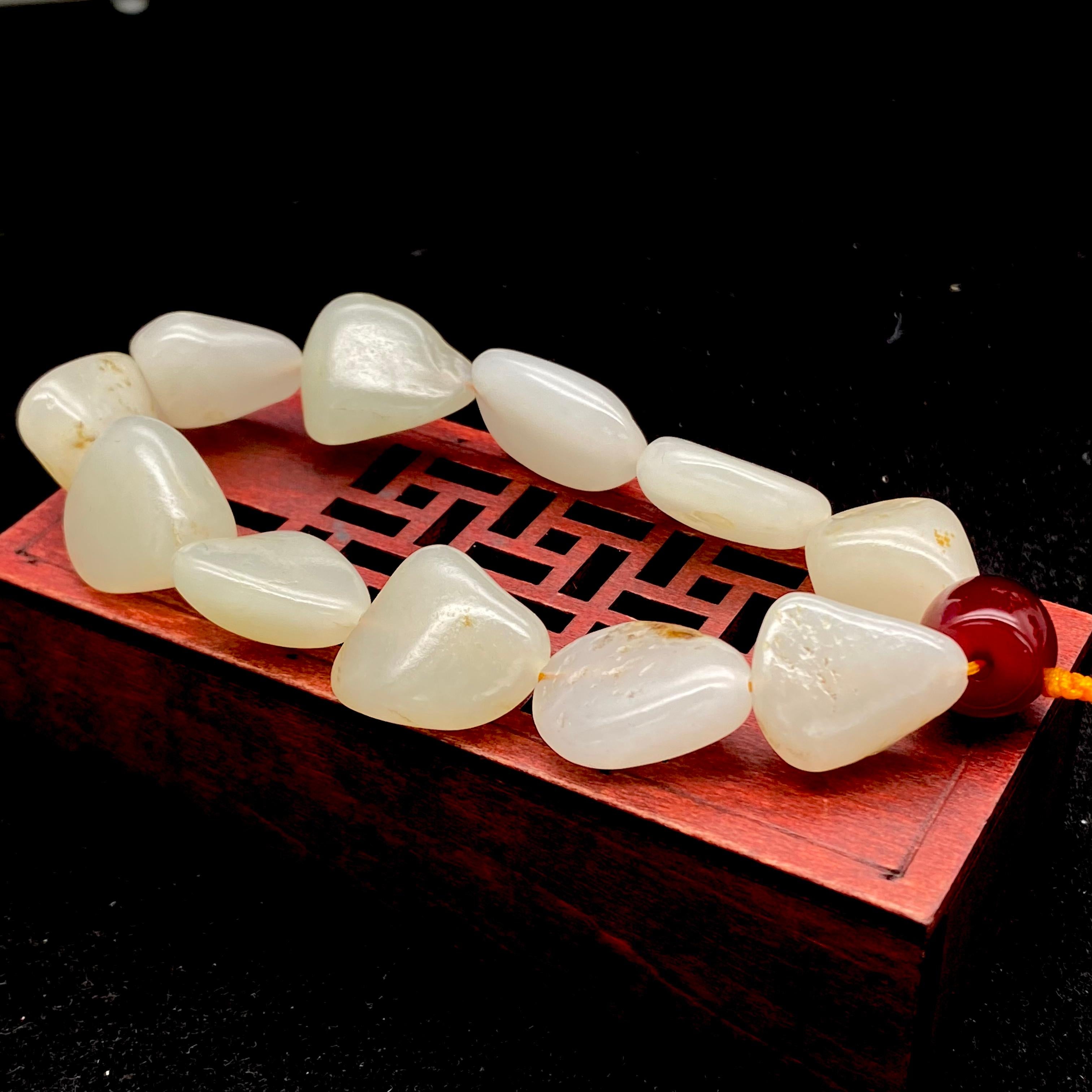 和田玉-白玉【精品手串】（40.8g）