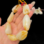 和田玉洒金皮籽料【精品手串】（76.2g）