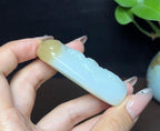 新疆和田玉且末糖白羊脂玉文殊菩萨（64.1g）