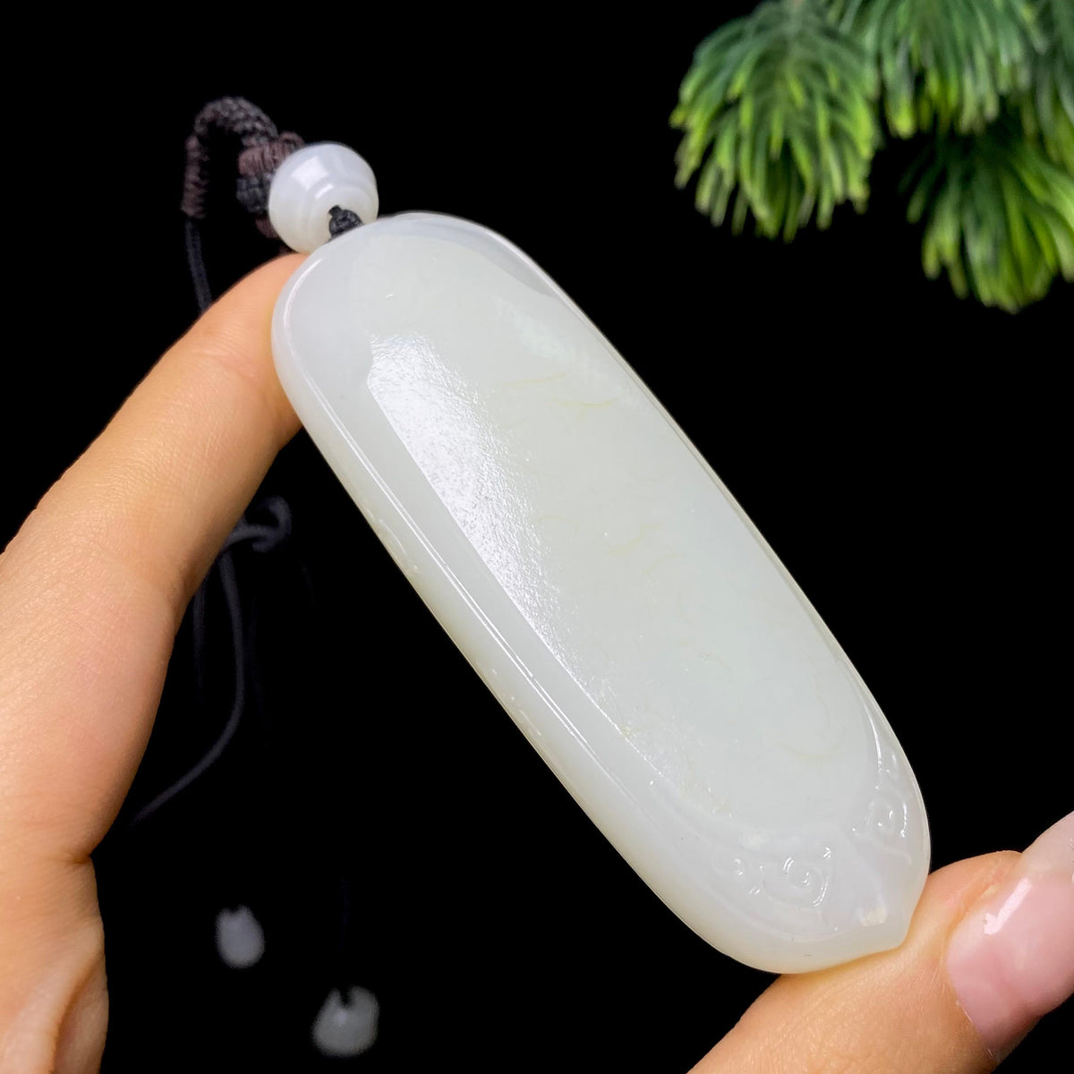 和田玉籽料无事牌（58.5g）
