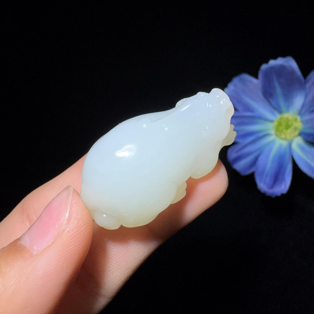 精品和田玉白玉挂件貔貅（23.9g）