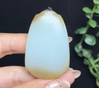 和田玉天地糖白羊脂玉平安无事牌（41.2g）