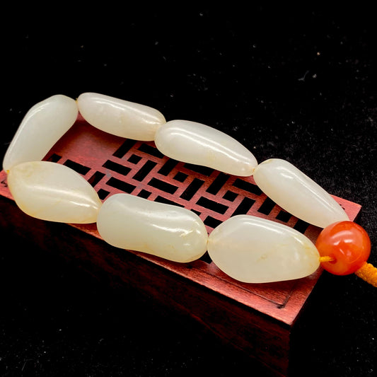 和田玉-白玉【精品手串】（57.8g）