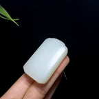 高品质和田于田料白玉无事牌（45.2g）