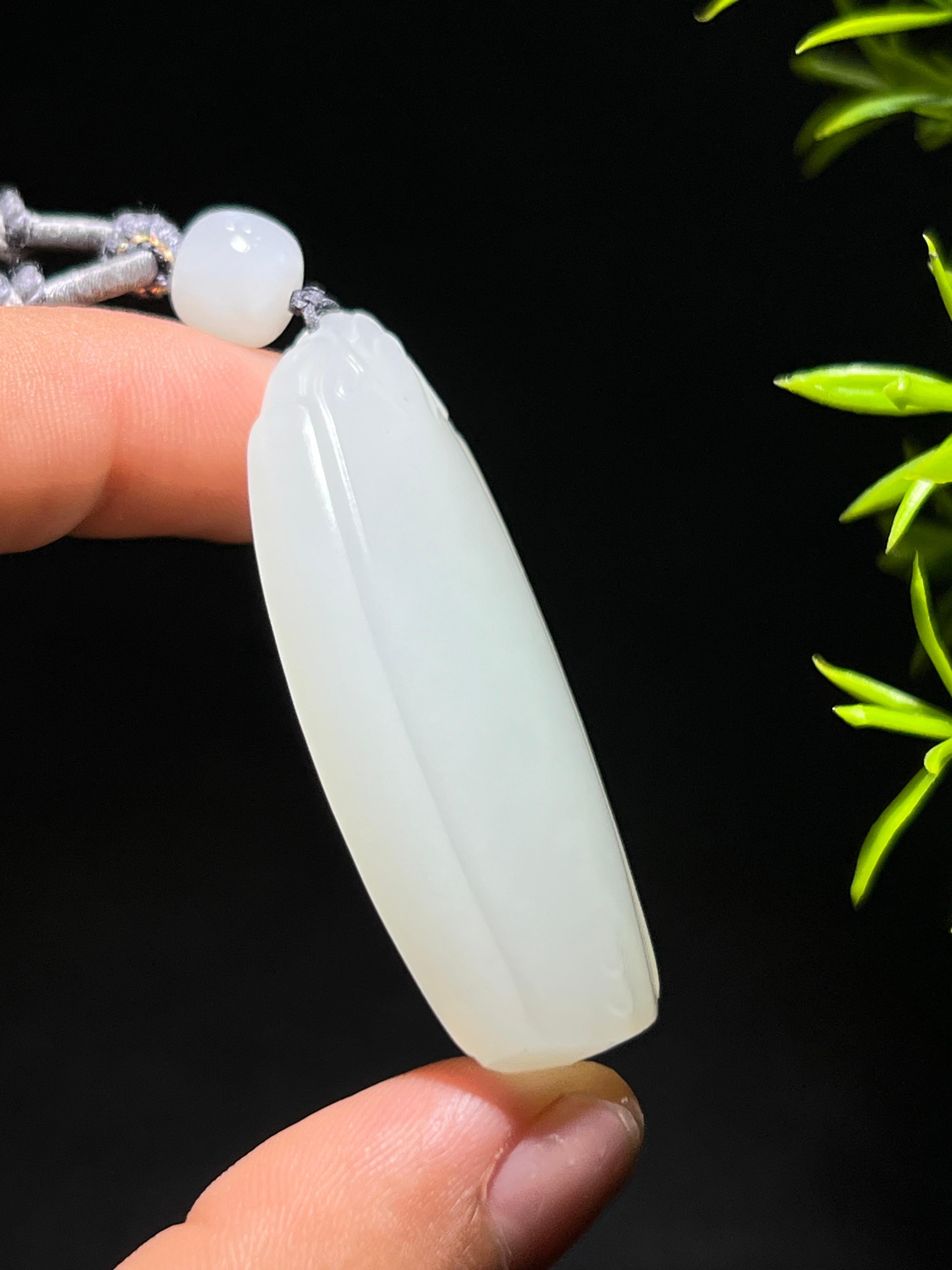 和田白玉仿古守护无事牌（33.3g）